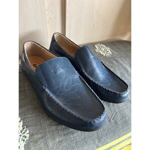 Go‎ Tour Men's Blue Leather Slip-on Loafers Driving Shoes Casual Size 10.5M